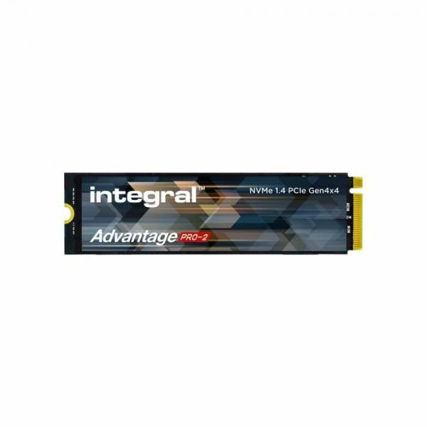 Integral INSSD1TM2280G4AP2X drives allo stato solido 1 TB M.2 PCI Express 4.0 NVMe TLC (1TB - 1000GB SSD M.2 2280 NVME 1.4 PCIe Gen4 x4 R-7200MBs W-6100MBs IOPS R-1000K W-850K TLC TBW 600 ADVANTAGE PRO-2 INTEGRAL)