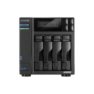 Asustor 90-AS6704T00-MD30 server NAS e di archiviazione Desktop Intel® Celeron® N5105 4 GB DDR4 ADM Nero (ASUSTOR LOCKERSTOR 4 Gen2 AS6704T - NA)