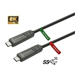 Vivolink PROUSBCMM10OP cavo USB USB 3.2 Gen 2 [3.1 Gen 2] 10 m USB C Nero (USB-C to USB-C Cable 10m for - AV - Warranty: 144M)