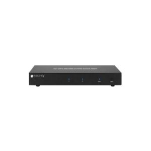 Techly IDATA-DP-KVM2 switch per keyboard-video-mouse [kvm] Nero (Techly KVM Switch, 2 Port, Display Por)