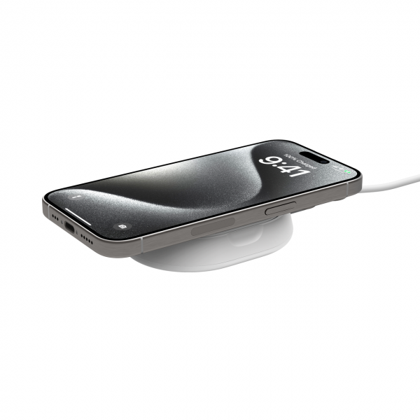 Belkin SUPPORTO RICARICA WIRELESS QI2 15W + ALIMENTATORE (BOOST CHARGE PRO CONVERTIBLE - QI2 15W MAGNETIC CHARGING STAND)