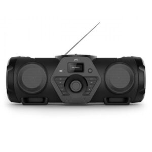 JVC RV-NB300DAB impianto stereo portatile Analogico e digitale 60 W DAB+, FM Nero Riproduzione MP3 (Boomblaster 60 W Black - Warranty: 24M)