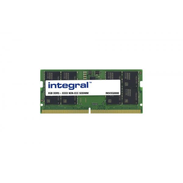 Integral M425R4GA3BB0-CQK-IN memoria 32 GB 1 x 32 GB DDR5 4800 MHz (32GB LAPTOP RAM MODULE DDR5 4800MTs PC5-38400 UNBUFFERED NON-ECC SODIMM 1.1V 2GX8 CL40 INTEGRAL)