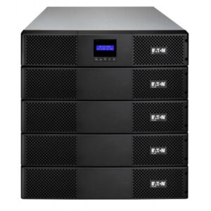 Eaton 9E2000IR gruppo di continuità [UPS] Doppia conversione [online] 2 kVA 1800 W 6 presa[e] AC (Eaton 9E - UPS [installabile in rack / esterno] - 200/220/230/240 V c.a. V - 1800 Watt - 2000 VA - 1 fase - 6 batteria x - Piombo - 7 Ah - RS-232, USB - connettori di uscita 6 - 2U - 19 - nero)