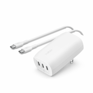 Belkin CARICABATTERIA BOOSTCHARGE DA PARETE 3 USB +CAVO (BOOST CHARGE 67 W CHARGER WITH - 3 USB-C PORTS PPS TECHNOLOGY INC)