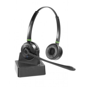 eSTUFF GLB245500 cuffia e auricolare Wireless A Padiglione Ufficio Bluetooth Nero (G4550 Bluetooth Office - Headset Binaural headset with - noice-cancelling microphone and integrated busylight Binaural headset with - Warranty: 24M)