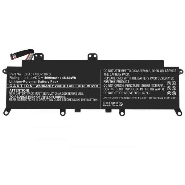 CoreParts MBXTO-BA0067 ricambio per laptop (Battery 45.60Wh Li-ion 11.4V - 4000mAh Black for Toshiba - Notebook 45.60Wh Li-ion 11.4V 4000mAh Black, for Portege X30, Tecra X40 - Warranty: 12M)