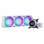 ASUS ROG Strix LC III 360 ARGB White Edition Processore Kit di raffreddamento a liquido 12 cm Bianco (Asus ROG STRIX LC III 360 ARGB White Liquid CPU Cooler, 360mm, 7th Gen v2 Asetek Pump, ARGB Fans, Rotatable Water Block)