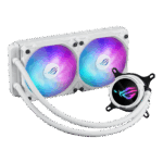 ASUS ROG Strix LC III 240 ARGB White Edition Processore Kit di raffreddamento a liquido 12 cm Bianco (Asus ROG STRIX LC III 240 ARGB White Liquid CPU Cooler, 240mm, 7th Gen v2 Asetek Pump, ARGB Fans, Rotatable Water Block)