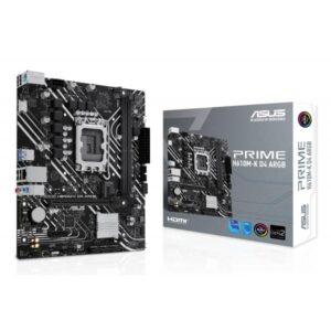 ASUS PRIME H610M-K D4 ARGB Intel H610 LGA 1700 micro ATX (Asus PRIME H610M-K D4 ARGB, Intel H610, 1700, Micro ATX, 2 DDR4, HDMI, PCIe4, 1x M.2)