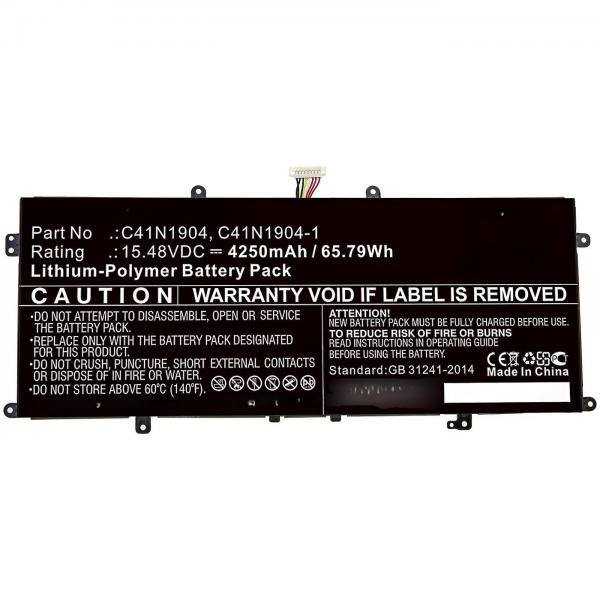 CoreParts MBXAS-BA0294 ricambio per laptop Batteria (Laptop Battery for Asus - 49.28Wh Li-Polymer 15.4V - 3200mAh 49Wh Li-Polymer 15.4V 3200mAh for Asus Deluxe 14S, UX425IA, X435EA - Warranty: 12M)