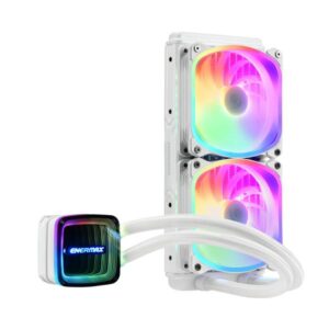 Enermax ELC-AQFA240-SQA-W sistema di raffreddamento per computer Processore Kit di raffreddamento a liquido 12 cm Bianco 1 pz (WAK Enermax Aquafusion ADV Wasserk?hle)