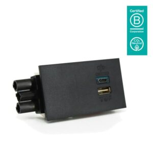 Dataflex 26.103 Caricabatterie per dispositivi mobili Universale Nero AC Interno (Dataflex Charger USB AC 30W - black [None warranty])