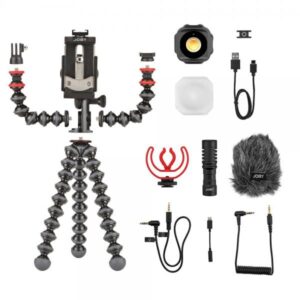Joby JB01645-BWW treppiede Smartphone/macchina fotografica digitale 3 gamba/gambe Nero, Rosso (Joby GorillaPod Mobile Vlogging Kit -)