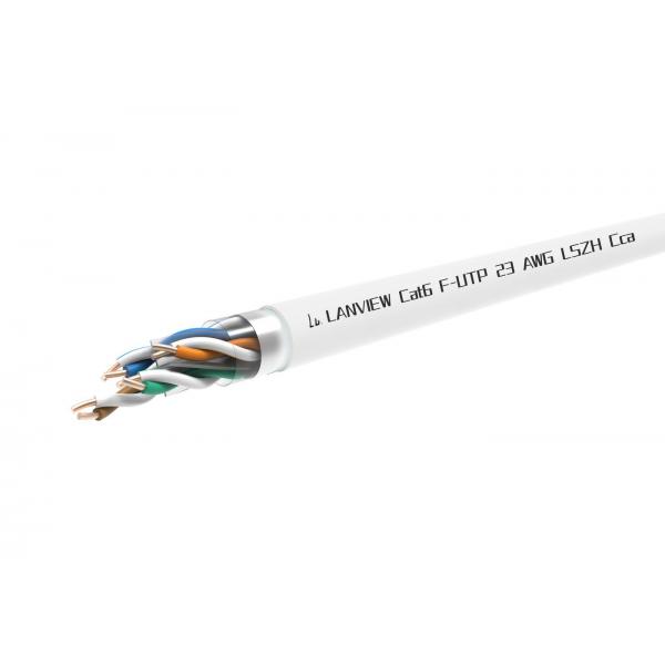 Lanview LVN122161 cavo di rete (Cat6 F-UTP Network Cable - 4x2xAWG23 LSZH white 500m, - Fire Class: Cca - Warranty: 300M)