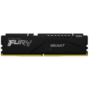 Kingston Technology FURY Beast 64GB 6400MT/s DDR5 CL32 DIMM [Kit of 2] Black EXPO (Kingston FURY Beast - DDR5 - kit - 64 GB: 2 x 32 GB - DIMM 288-PIN - 6400 MHz / PC5-51200 - CL32 - 1.4 V - senza buffer - on-die ECC - nero)