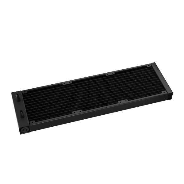 DeepCool LD360 Processore Raffreddatore di liquidi tutto in uno 12 cm Nero 1 pz (DeepCool LD 360 AIO Liquid CPU Cooler, Universal Socket, 360mm Radiator, PWM 2400RPM Cooling Fans, Addressable RGB LED Lighting, Fully Customizable Infinity Mirror Cap Design, Digital Display,)