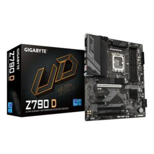 GIGABYTE Z790 D Scheda madre - Supporta CPU Intel Core di 14a generazione, VRM digitale a 12+1+1 fasi, fino a 7600MHz DDR5 [OC], 3xPCIe 4.0 M.2, LAN 2.5GbE, USB 3.2 Gen 2 (Gigabyte Z790 D Ultra Durable Intel 1700 Socket Motherboard, ATX, 4x DDR5 Slots, 3x M.2 Sockets, 2x USB-C Port, 2.5GbE LAN, 1x DisplayPort / 1x HDMI Port)