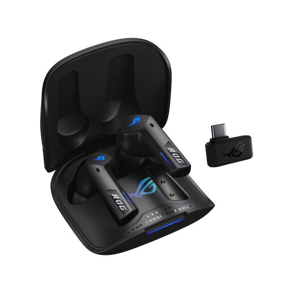 ASUS ROG Cetra True Wireless Speednova Auricolare True Wireless Stereo [TWS] In-ear Gaming Bluetooth Nero (Asus ROG Cetra True Wireless SpeedNova Black Gaming Earphones, SpeedNova Wireless/Bluetooth, Adaptive ANC, AI Mics, 46-Hour Battery, Hybrid Multipoint, RGB Lighting)