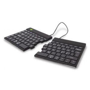 R-Go Tools RGOSBNDWLBL tastiera Ufficio Bluetooth QWERTY Nordic Nero (R-Go Split Break Ergonomic Keyboard, Q)