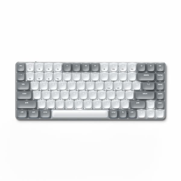 Satechi SM1 tastiera Ufficio USB + Bluetooth QWERTY Inglese Grigio, Bianco (Satechi SM1 Slim Mechanical Backlit Ke)
