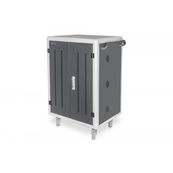 Digitus Armadio di ricarica mobile per 30 notebook / tablet fino a 15,6 pollici, USB- C (CHARGING TROLLY 30 BASES 15.6IN - USB-C/PDU/COOLING 1260X824X650)