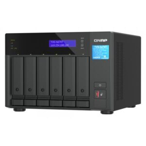 QNAP TVS-h674T NAS Tower Intel® Core™ i5 i5-12400 32 GB DDR4 48 TB HDD QuTS hero Nero (QNAP 48TB [Seagate Ironwolf] TVS-H674T-I5-32G 6-bay QuTS hero NAS; Intel Core i5-12400 6-core/12-thread; up to 4.6GHz; 32GB SO-DIMM DDR4[max.64GB]; 6 x 2.5/3.5 SATA HDD/SSD; 2 x 2.5GbE; 2x M.2 PCIe Gen4 x4 slots; 2 x Thunderbolt 4; PCIe Gen4 slots; HDMI 1.4b; 350W PSU [3Years warranty])
