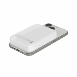 Belkin BoostCharge Pro 8000 mAh Carica wireless Bianco (8K QI2 MAGSAFE COMPATIBLE - POWERBANK WITH KICKSTAND)