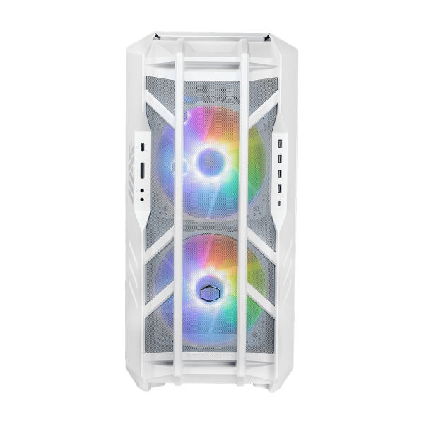 Cooler Master HAF 700 White Full Tower Bianco (Cooler Master HAF 700 Gaming Case w/ Glass Side, E-ATX, Multi Chamber, 5x ARGB Fans, ARGB Fan Hub, USB-C, White)