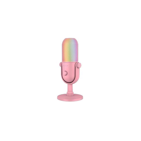 Razer Seiren V3 Chroma Rosa Microfono per PC (RAZER SEIREN V3 CHROMA QUARTZ MICROPHONE)