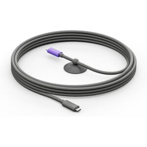 Logitech 952-000195 cavo USB USB 3.2 Gen 2 [3.1 Gen 2] 5 m USB C Grafite, Viola (Active USB Cable - Graphite - WW-9006)