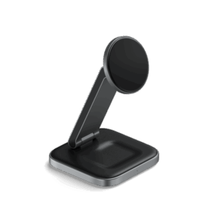 Satechi ST-Q21FM Caricabatterie per dispositivi mobili Cuffie, Smartphone Grigio USB Carica wireless Interno (Satechi 2-in-1 Foldable Qi2 Wireless C)