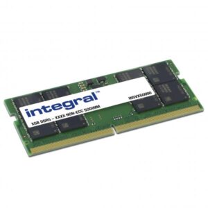 Integral IN5V32GNIRCX memoria 32 GB 1 x 32 GB DDR5 5200 MHz (32GB LAPTOP RAM MODULE DDR5 5200MTs PC5-41600 UNBUFFERED NON-ECC SODIMM 1.1V 2GX8 CL42 INTEGRAL)