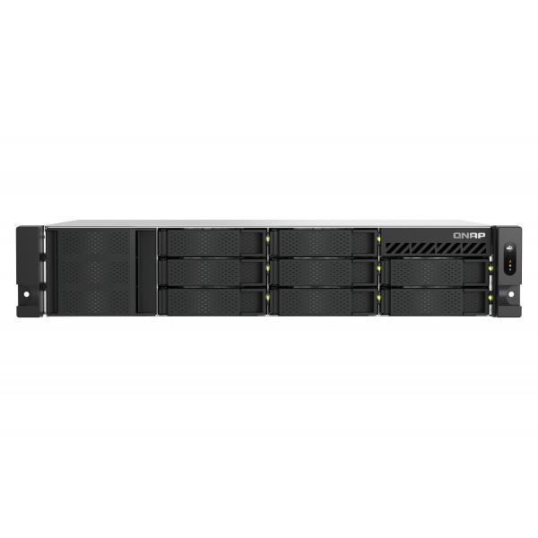 QNAP TS-855eU-RP-8G NAS Armadio [2U] Intel Atom® C5125 8 GB DDR4 16 TB QuTS hero Nero (QNAP TS-855EU-RP-8G 16TB [Seagate Ironwolf] 8-bay short depth rackmount NAS; Intel Atom C5125 8C 2.8GHz; 8GB RAM;2 x 2.5GbE; 2 x M.2 2280; 2 x PCIe Gen3 x4; 4 x USB 3.2 Gen1 ports [5Gbps]; 1 x 250W PSU [3Years warranty])