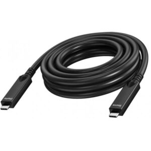 Vision TC 7MUSBC/BL cavo USB USB 3.2 Gen 1 [3.1 Gen 1] 7 m USB C Nero (Active optical cable - 2 lane supports DP 1.4 [16.2 Gbps] and USB 2.0 [480 mbps] - 4 lane supports DP 2.1 [40 Gbps] and USB 3.2 [10 Gbps] - supports pd 60w charging current - reinforced by kevlar - USB-C 3.2 [m] to USB-C 3.2 [m] - outer diameter 6.5 mm - 22+30 AWG - 7 m - black)