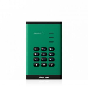 iStorage diskAshur3 HDD disco rigido esterno 4 TB USB tipo-C 3.2 Gen 1 [3.1 Gen 1] Verde (diskAshur3 HDD 256-bit 4TB - Green)