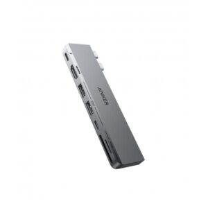 Anker 547 2 x USB 3.2 Gen 2 [3.1 Gen 2] Type-C 40000 Mbit/s Grigio (Anker 547 USB-C Hub 7-in-2 for MacBook)