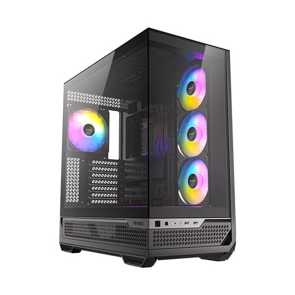 Antec C7 ARGB Midi Tower Nero (Antec C7 ARGB Mid Tower Tempered Glass PC Gaming Case - Black, 3x 120mm & 1x 140mm ARGB Fans, USB 3.2 Gen2, EATX/ATX/mATX/mITX Support)