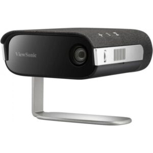 Viewsonic M1S videoproiettore Proiettore a corto raggio LED WVGA [854x480] Nero, Argento (M1S - Projector, WVGA - [854x480], 360LL, LED light - source, TR1.2 , 25dB noise level[Eco], HarmanKardon 3W SPK x2 [w/cube] - Warranty: 36M)