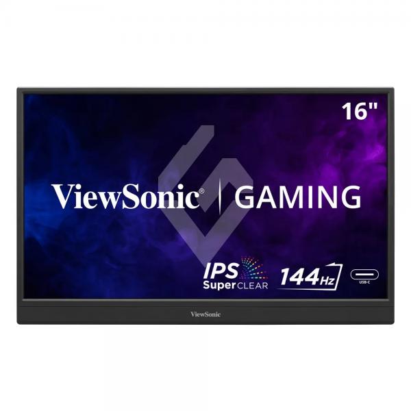 Viewsonic VX1654 TV e monitor portatile Nero 39,6 cm [15.6] LED 1920 x 1080 Pixel (ViewSonic VX1654 - LED monitor - gaming - 16 [15.6 viewable] - portable - 1920 x 1080 Full HD [1080p] @ 144 Hz - 250 cd/m? - 800:1 - 4.67 ms - Mini HDMI, 2xUSB-C - speakers)