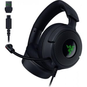 Razer Kraken V4 X Auricolare Cablato A Padiglione Gaming USB Type-C / USB Type-A Nero (RAZER KRAKEN V4 X HEADSET BLACK)