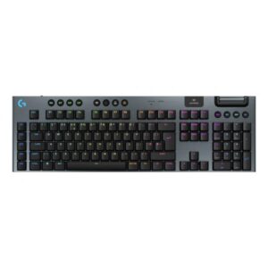 Logitech G G915 X LIGHTSPEED tastiera Giocare USB + RF Wireless + Bluetooth QWERTY Inglese UK Nero (G915 X LIGHTSPEED Wless Keyboard - BLACK) - Versione UK