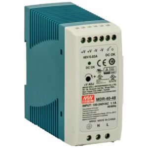 Barox PS-DIN-AC/48/240 adattatore e invertitore Interno 240 W Blu, Grigio (Barox Netzteil PoE 230VAC 48VDC 240W)