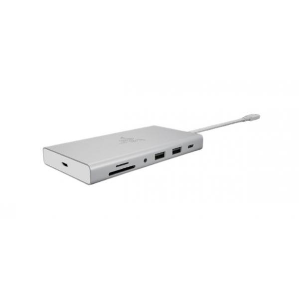 Razer USB-C Dock Cablato USB 3.2 Gen 1 [3.1 Gen 1] Type-C Alluminio (Razer USB C Dock - USB Type C 11-in-1 multiport adapter [Mercury Edition] - FRML Packaging)