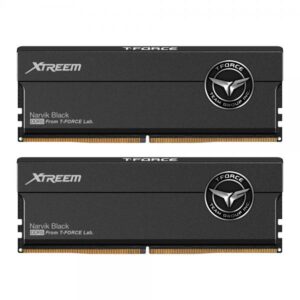 Team Group XTREEM FFXD532G8000HC38DDC01 memoria 16 GB 2 x 16 GB DDR5 8000 MHz (Team T-Force Xtreem 32GB Kit [2 x 16GB], DDR5, 8000MHz [PC5-64000], CL38, ECC, AMD EXPO & Intel XMP 3.0, PMIC, DIMM Memory, Black)