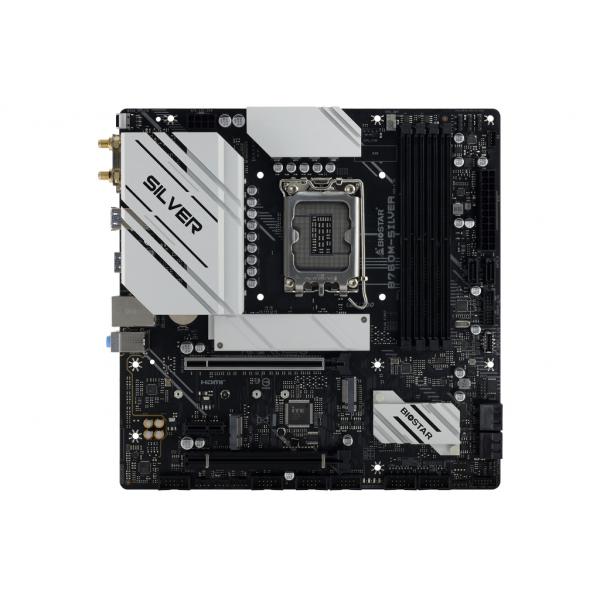 Biostar B760M-SILVER scheda madre Intel B760 LGA 1700 micro ATX (Biostar B760M-SILVER - bundkort - micr)