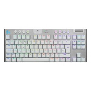 Logitech G G915 X LIGHTSPEED tastiera Giocare USB + RF Wireless + Bluetooth QWERTY US International Bianco (G915 X LIGHTSPEED TKL WRLS G KB)