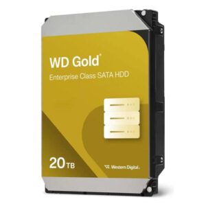 WD Gold WD203KRYZ - Hard drive - Enterprise - 20 TB - internal - 3.5 - SATA 6Gb/s - 7200 rpm - buffer: 512 MB