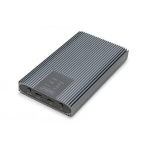Digitus USB M.2 NVMe Clonestation, SSD, NVMe, 20Gbit, USB 3.2 Gen2, Alluminio, senza attrezzi (EXT M.2NVME 20GSSD ENCLOSURE - NVME 20GBITS USB 3.2 GEN2 ALU)