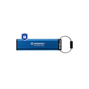 Kingston Technology IronKey Keypad 200 da 512 GB, FIPS 140-3 livello 3 [in fase di approvazione] crittografata AES-256 (KTC Ironkey 512GB KP200 USB)